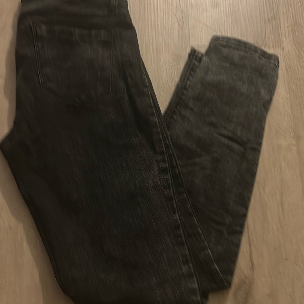 Cello Jeans size 11 acid wash jeans high waisted stretch black denim pocket